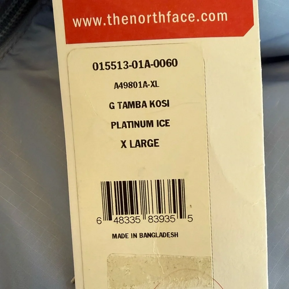 The North Face new tags
